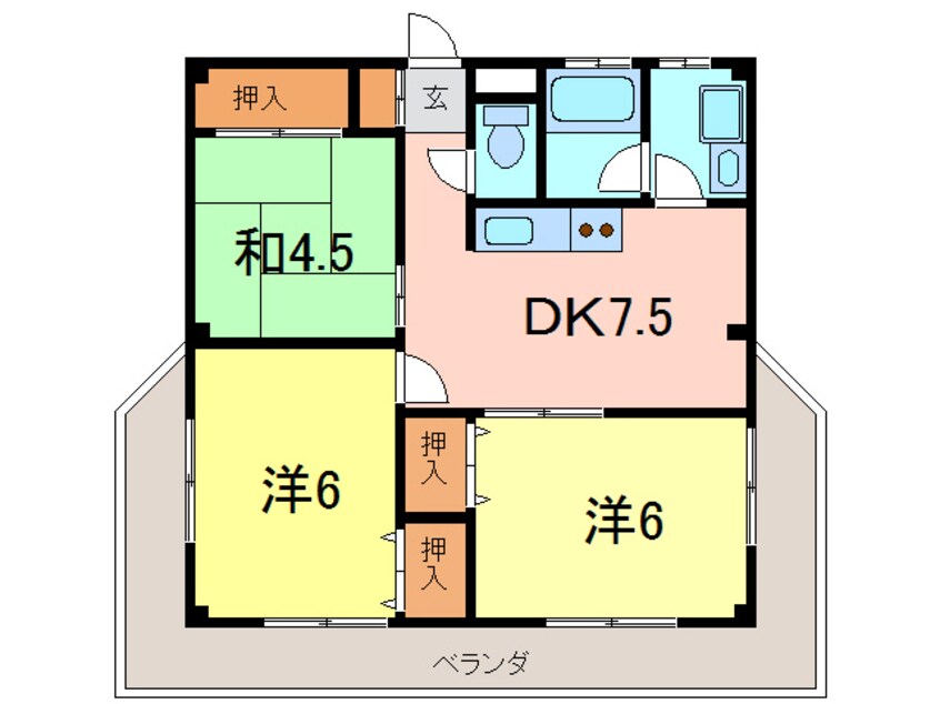 間取図 マンションチヨノ