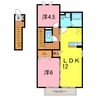 花水木の家Ⅰ 2LDKの間取り