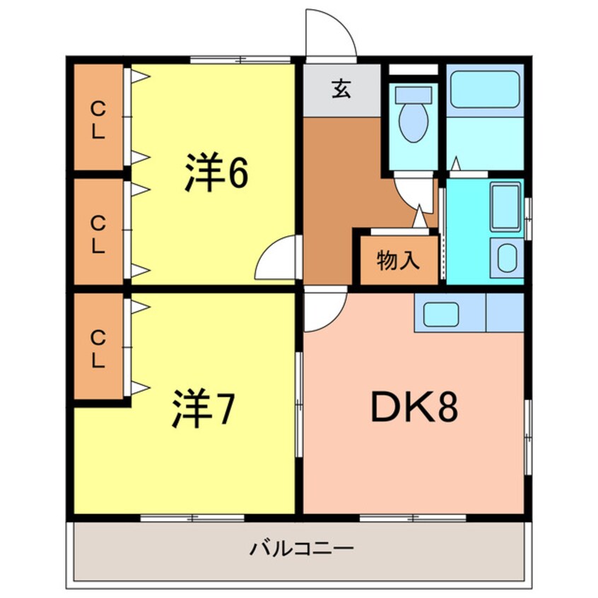 間取図 ファミール呉竹