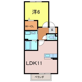 間取図 セレーノ八橋