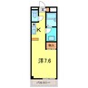 サンライズ15 1Rの間取り