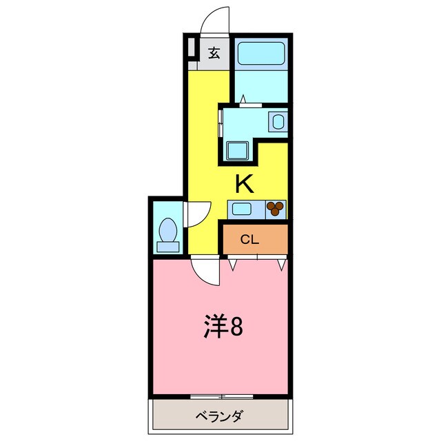 間取り図 ｱﾝﾌﾟﾙｰﾙﾘｰﾌﾞﾙ彩美