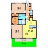エム・セジュール 2LDKの間取り