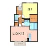 セジュール桜井　Ｂ棟 1LDKの間取り