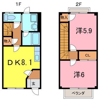 間取図 ファミール松花Ｃ