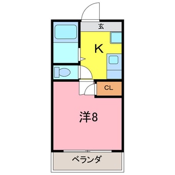 間取図 コーポウエストⅢ
