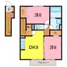 ソラーレ 2DKの間取り