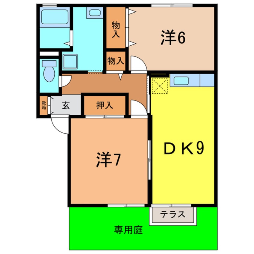 間取図 レジデンス大岡