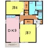 レジデンス大岡 2DKの間取り