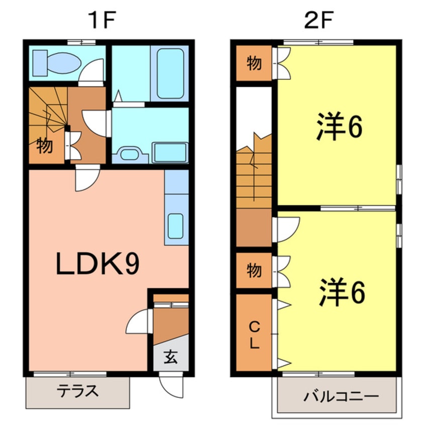 間取図 Ｖivre一色Ｂ