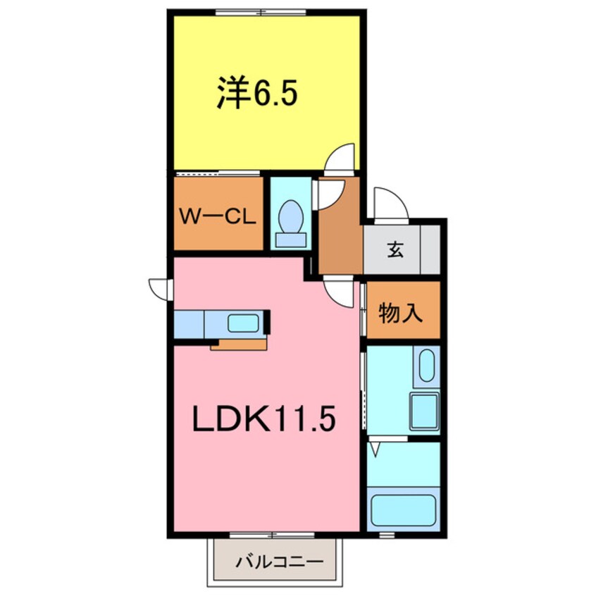 間取図 クレイドル住吉Ｂ