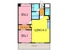 サンコートTAKARA 2LDKの間取り