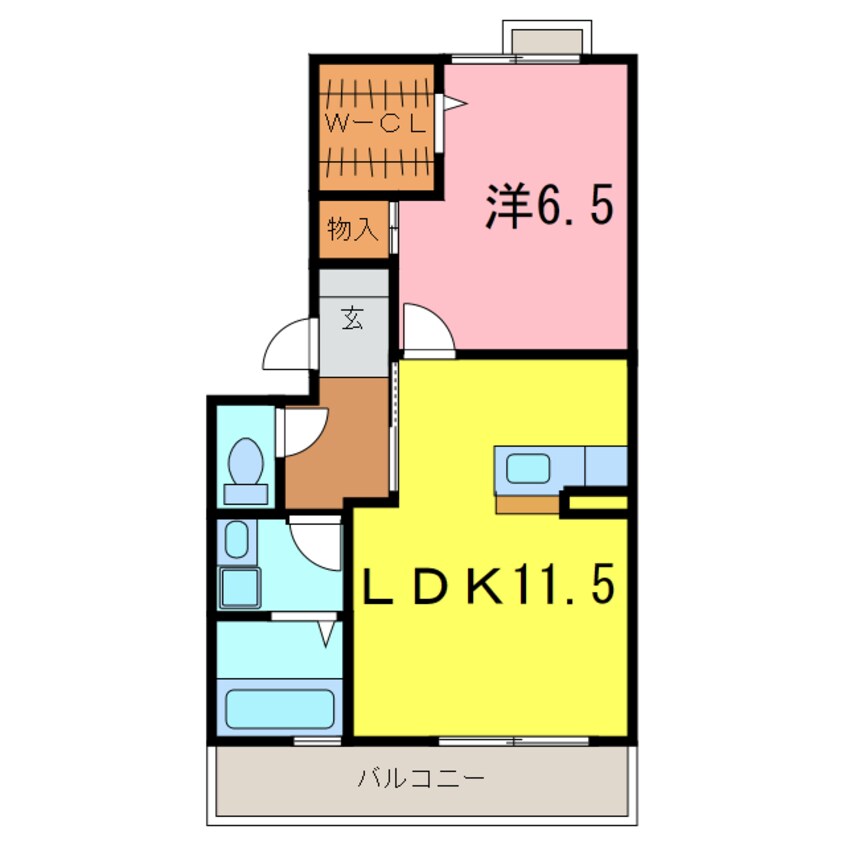 間取図 F・アンジェＢ