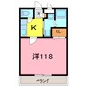 アンプルール　リーブル　悠Ⅰ 1Kの間取り