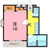 アンプルール　リーブル　苗場 1Kの間取り