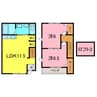 Ｇｒａｃｉａ　Ｂ棟 2LDKの間取り