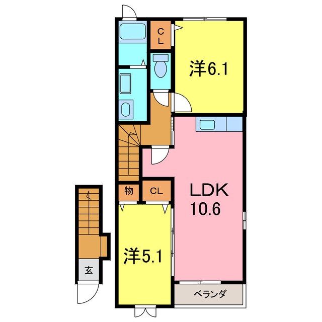 間取り図 ホープ　ストーンⅠ