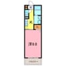 グリーンメゾン 1Kの間取り