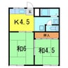 レスト北新川Ａ 2Kの間取り