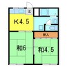 レスト北新川Ａ 2Kの間取り