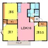 アメニティー住吉E 3LDKの間取り