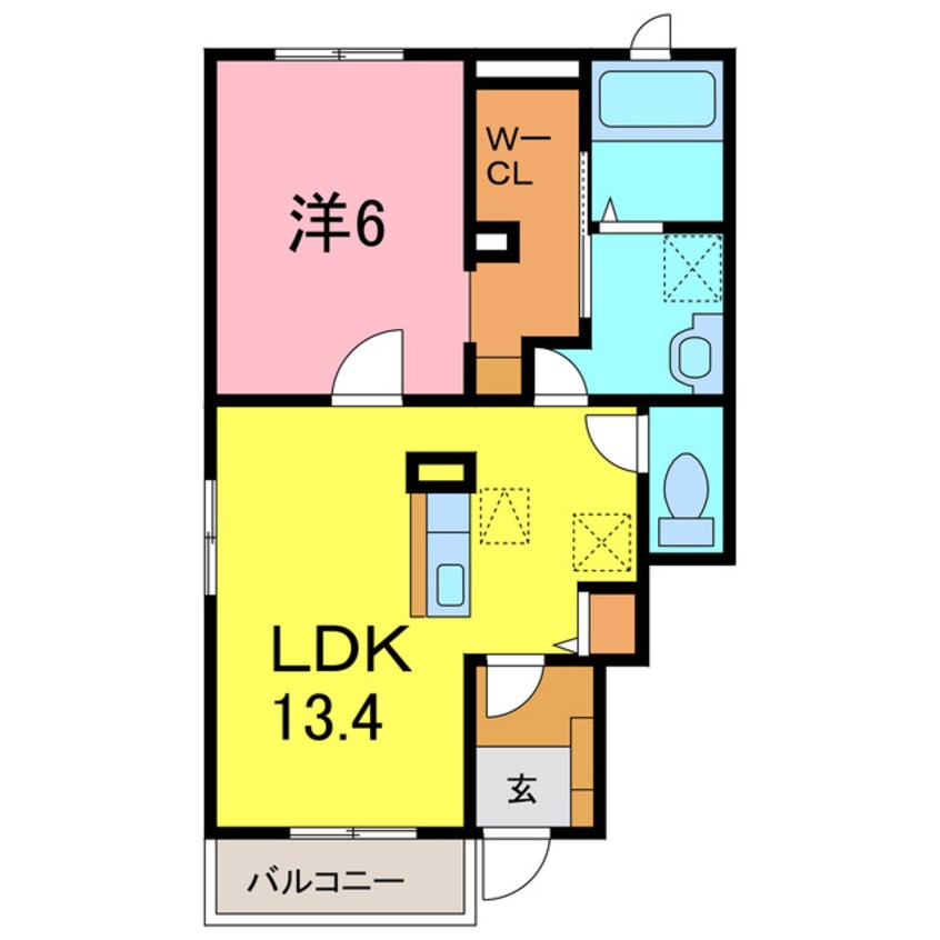 間取図 コラボ・ハピネス
