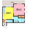 アルファーステイCT 1DKの間取り