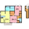 里うさぎ 2LDKの間取り
