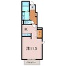 向日葵之絢　Brown 1Rの間取り