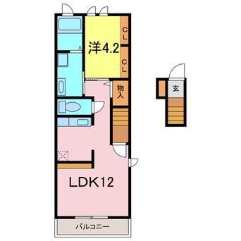 間取図 向日葵之絢　Brown