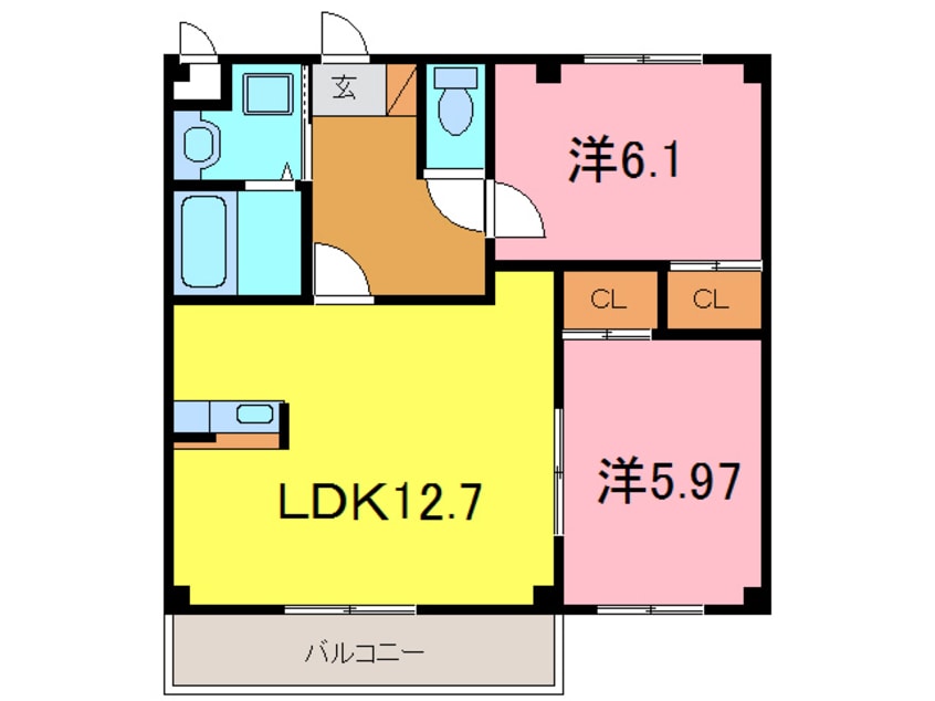 間取図 コンフォート小川