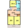 パークハイツ司 3DKの間取り