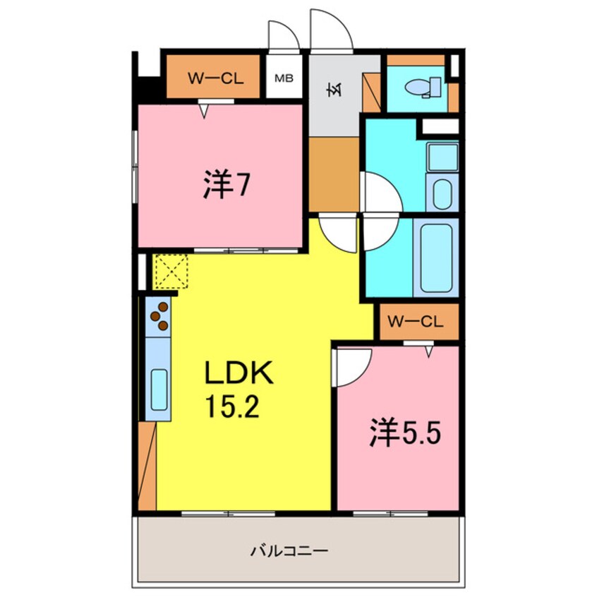 間取図 サンコートキューラ
