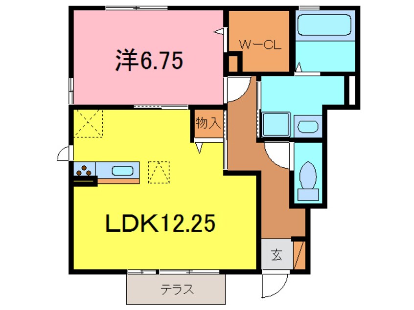 間取図 シャルマン　ヴィーB