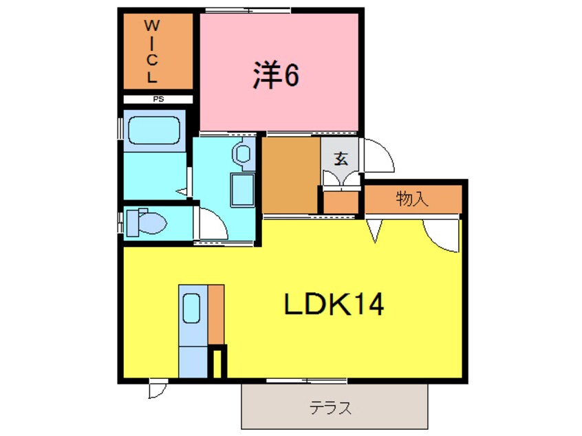 間取図 南ガーデンハウス　W