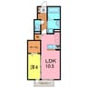 ファミールＴｅｔｔｏ 1LDKの間取り