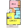ブルームーン 1LDKの間取り