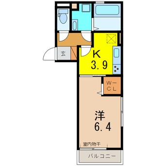 間取図 ボンリューヌ池端