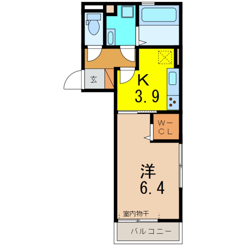 間取図 ボンリューヌ池端