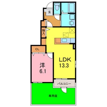 間取図 シュウ・メゾンⅡ