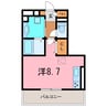 トレス　ピノ 1Rの間取り