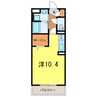 マルベリー 1Rの間取り