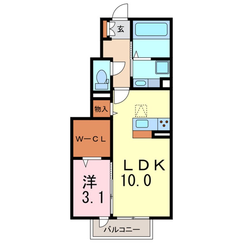 間取図 ラ・クレール