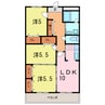 East One 3LDKの間取り