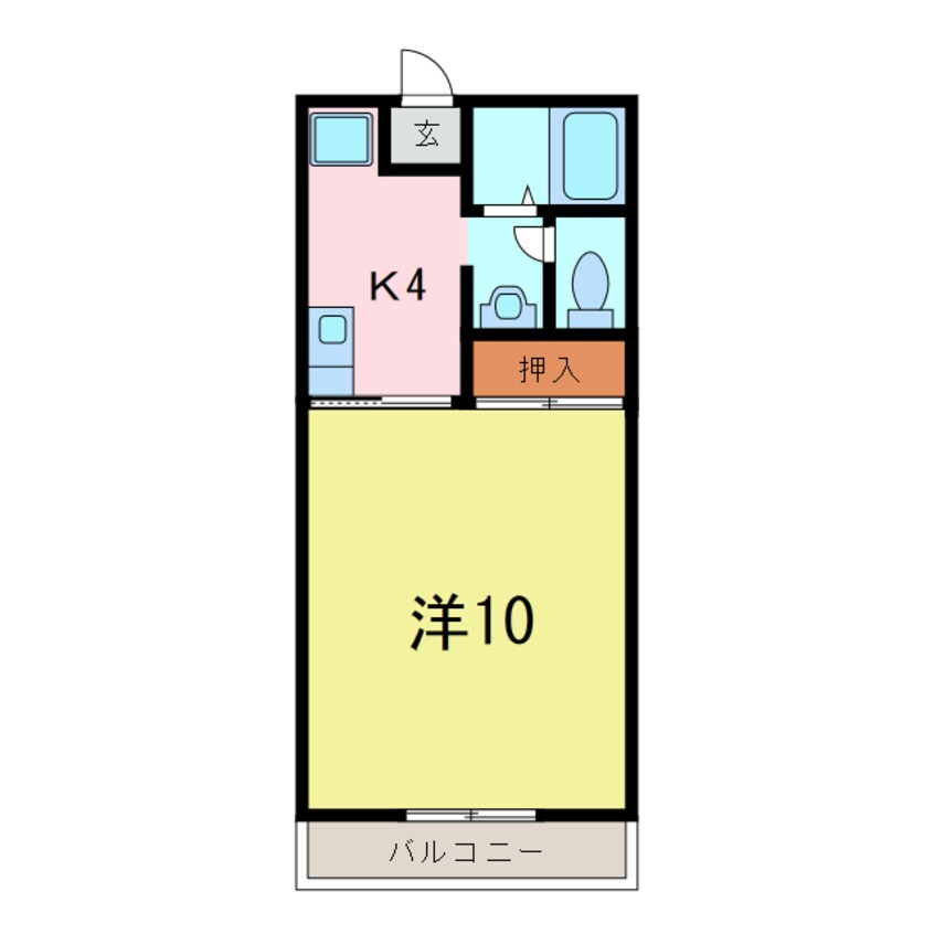 間取図 ｸﾞﾘｰﾝｼﾃｨｻﾝｼｬｲﾝC