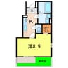 レイオーチャード中後 1Kの間取り