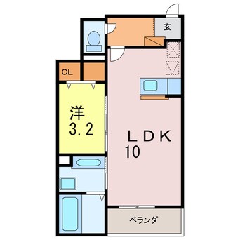 間取図 エルディム川端