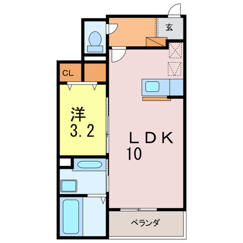 間取図 エルディム川端