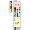 ベル・プロムナードⅢ 1LDKの間取り