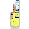 サンリット 1Kの間取り